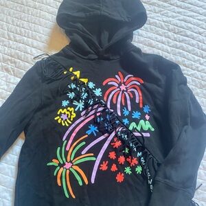 Stella McCartney Black Firework Kids Hoodie